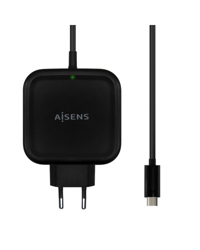 Wall Charger Aisens ASCH-1PD65WL-BK Black 65 W (1 Unit)