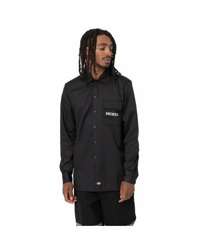 Dickies Wichita Chemise Homme Noire Manches Longues - Travail/Décontracté

