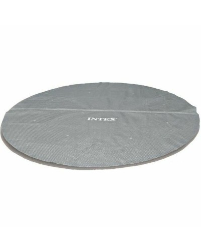 Intex Couverture de Piscine Ronde Grise Ø 427 cm - Protection & Nettoyage
