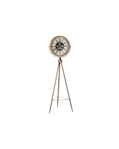 Esprit wall clock in fir wood with crystal panel, 61 x 55 x 183 cm
