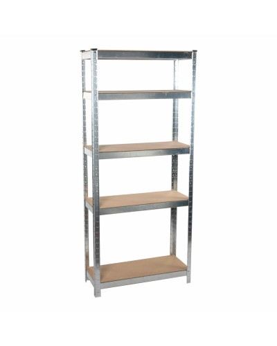 Planken Kinzo Hout Roestvrij staal 5 Planken 750 kg 75 x 30 x 172 cm