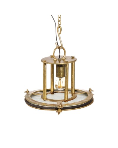 Classic Bronze and Crystal Chandelier, 35 cm, 40 W, Ideal for Elegant Living Rooms
