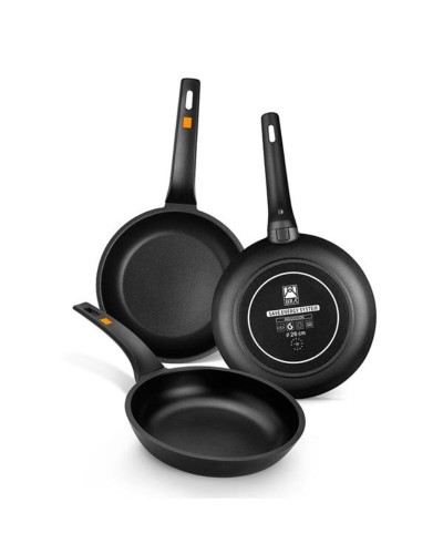 Non-stick-panna BRA Sartén Efficient Ø 22 cm Svart Aluminium