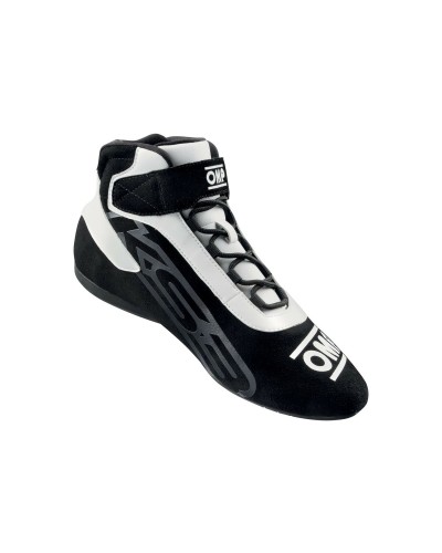 OMP KS-3 Botas de Carreras Negro/Blanco Talla 46 - Karting y Sim Racing
