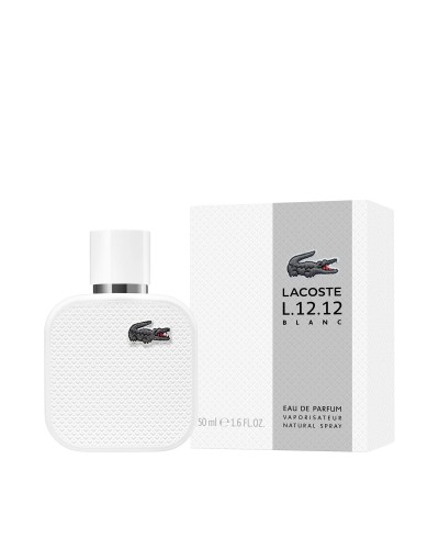 Lacoste L.12.12 Blanc EDP 50ml - Perfume Hombre Elegante y Fresco
