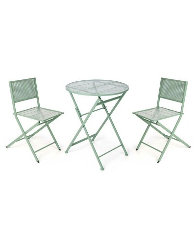 Tafel met twee stoelen Groen