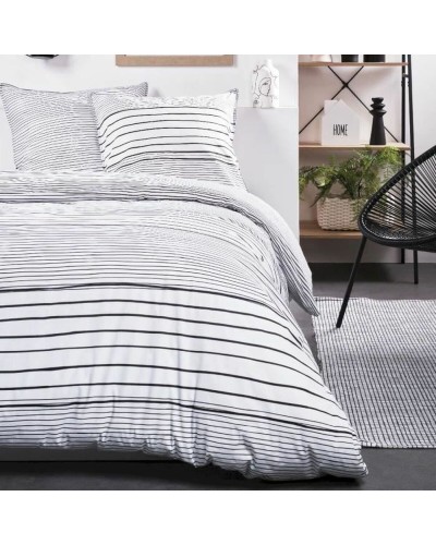 Set di biancheria da letto TODAY, copripiumino matrimoniale 240x220 cm, 3 pezzi, bianco