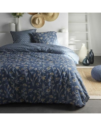 Housse de couette double TODAY 240x220 cm Bleu 3 Pièces
