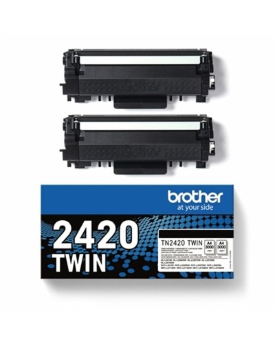 Original Tintenpatrone Brother TONER N 3K PK2 Schwarz (2 Stück)