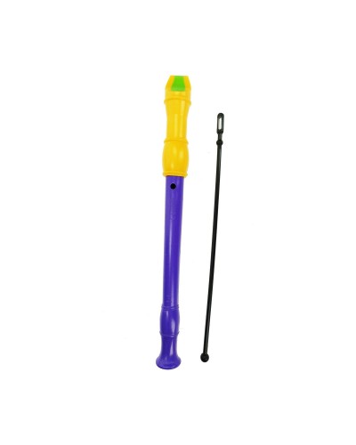 Flauto Dolce Reig Viola Giallo Con custodia