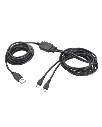 Trust GXT 222: Cable USB a Micro USB Negro - Gaming y Carga

