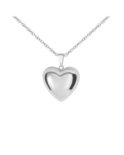 Stroili Collier Femme Cœur : Pendentif Romantique Argent 925 - Idée Cadeau
