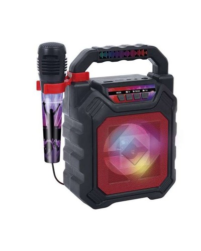 Reig Metal Pro - Karaoke-Lautsprecher mit Mikrofon - Lichteffekte
