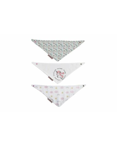 Bavoirs Bébé Licorne 42x16cm - Lot de 3 Pièces Coton Doux
