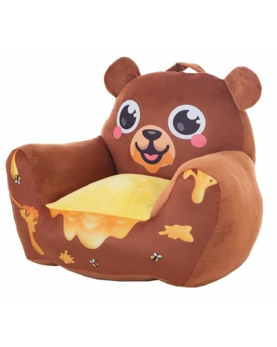 Poltrona Bambini Honey Bear 52x48x51 cm - Morbida Seduta Orsetto
