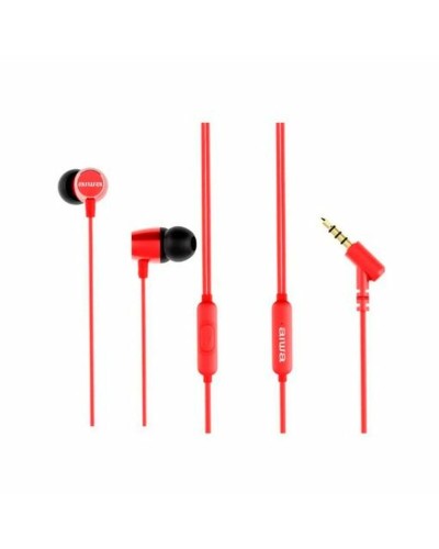 Aiwa ESTM30RD Kopfhörer mit Mikrofon - Rot - Anrufe und Musik
