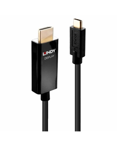 LINDY Adaptateur USB-C HDMI 4K 60Hz - Câble 2m - Vidéo et Audio Haute Définition
