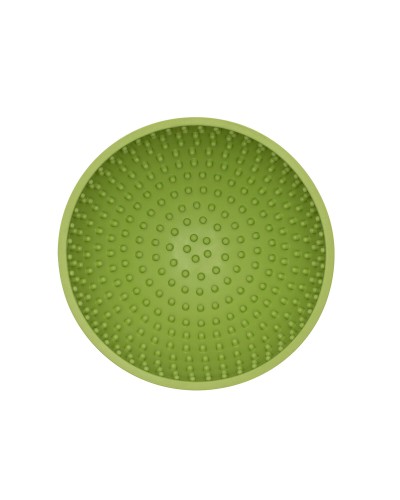 LickiMat Comedero Lento para Perros Verde de Goma, 600 ml - Ideal para alimentación lenta y estimulación mental

