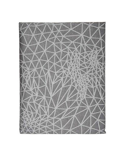 Nappe Jacquard Abstrait Gris Blanc | 140 x 180 cm | Élégante et Moderne
