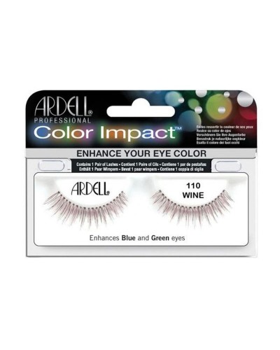 Set van nepwimpers Ardell Color Impact Nº 110 Wine