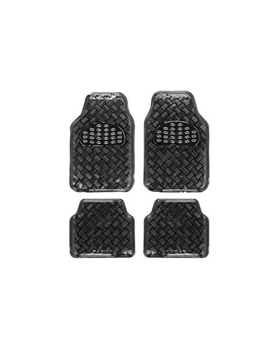 BC Corona Tappetini Auto Universali Neri (4 pz) - Antiscivolo e Resistenti
