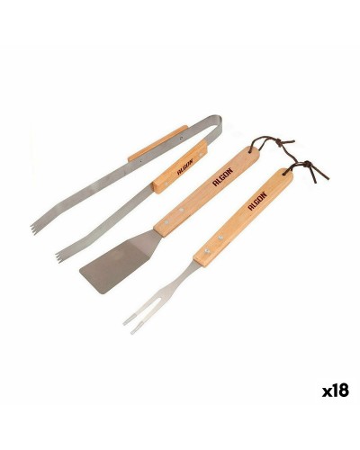 Kit d'ustensiles Algon pour barbecue en bois (3 pièces)
