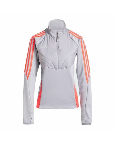Naisten huputon collegepaita Adidas Winterized Harmaa
