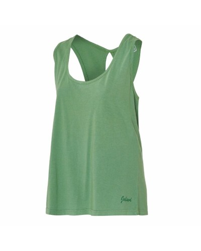 Camiseta para Mujer sin Mangas Joluvi Bambu Tank Mujer Verde Verde Verde oscuro