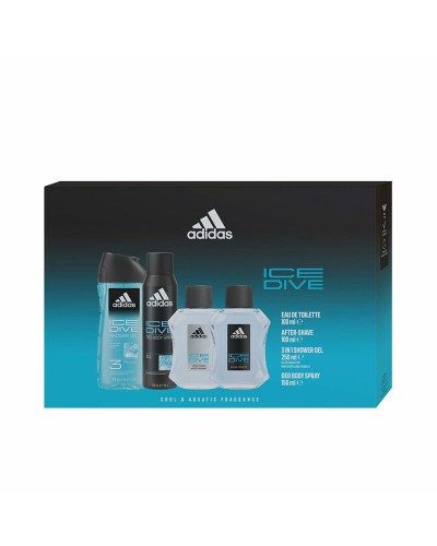Set de Parfum Homme Adidas ICE DIVE 4 Pièces