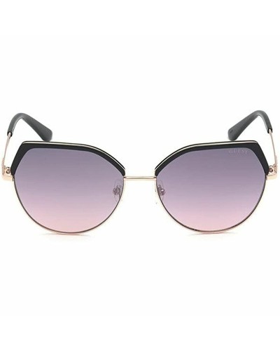 Occhiali da sole Unisex Shine Inline GU7736 01U Nero Dorato ø 58 mm