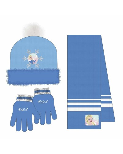 Gorro y Guantes Frozen Azul