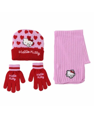 Gorro y Guantes Hello Kitty Rosa