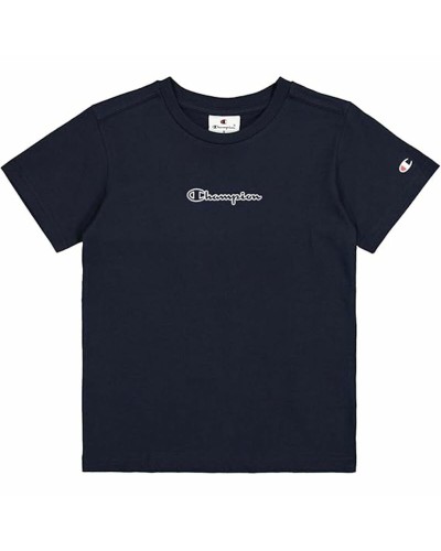 Camiseta de Manga Corta Infantil Champion Champion SS Azul marino