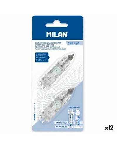 Correttore a Nastro Milan (2 Pezzi) (12 Unità)