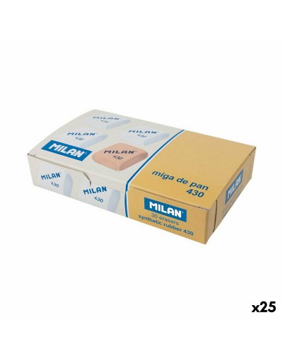 Set di Gomme da Cancellare Milan GOMA 430 MIGA DE PAN 30 Pezzi (25 Unità)