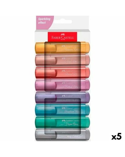 boîte de marqueurs Faber-Castell TEXTLINER Multicouleur (5 Unités)