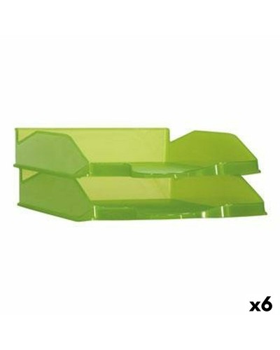 Filing Tray Archivo 2000 Green A4 Plastic (6 Units)