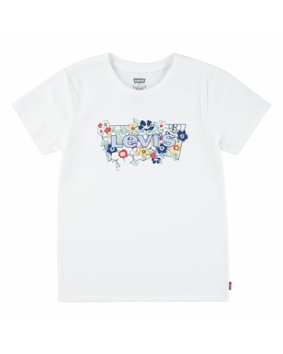 T shirt à manches courtes Enfant Levi's Lvg Ss Batwing Fill Blanc