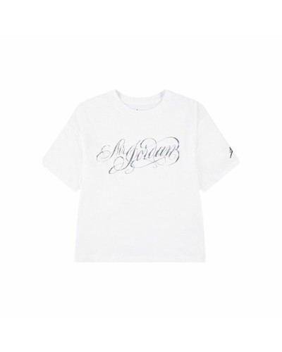 Maglia a Maniche Corte per Bambini Jordan Jordan Air Ss Gfx Bianco