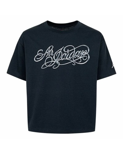 Camiseta de Manga Corta Infantil Jordan Jordan Air Ss Gfx T Negro Azul marino