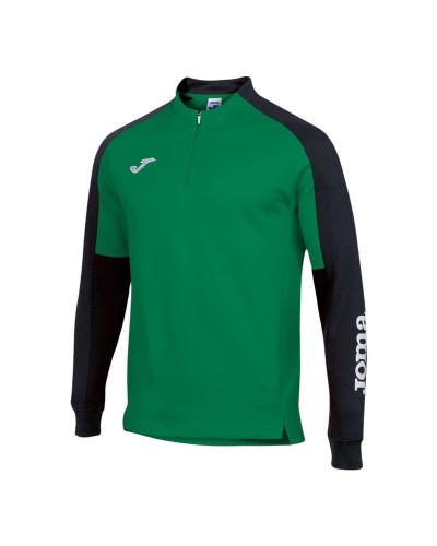 Felpa senza Cappuccio Bambino Joma Sport Championship Nero Verde 11-12 anni