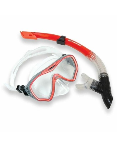 Masque de Plongée avec Tube Schildkröt Rouge Gris Taille unique