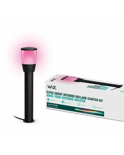 Lámpara solar Wiz Elpas de 400 lm en negro - Iluminación eficiente para exteriores.
