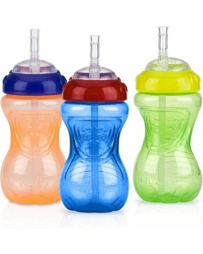 Vaso de Aprendizaje Nûby Multicolor 300 ml 3 Piezas