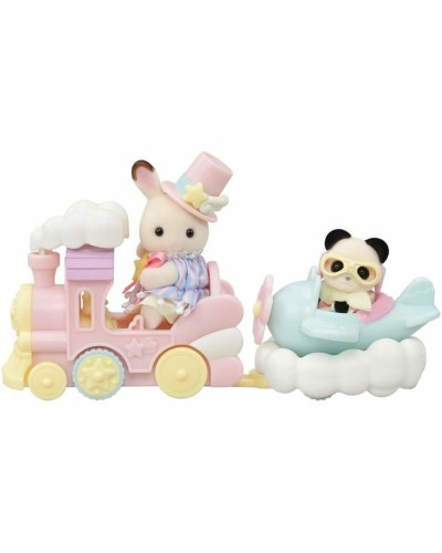 Playset Sylvanian Families Amusement Park Ride - Plane & Train Multicouleur
