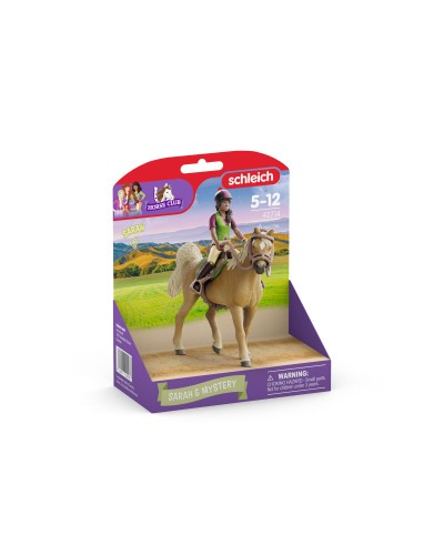 Playset Schleich 42714 Sarah & Mystery 6 Piezas