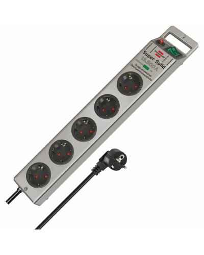 Regleta Enchufes 5 Tomas con Interruptor Brennenstuhl Super-Solid 3600 W (2,5 m)