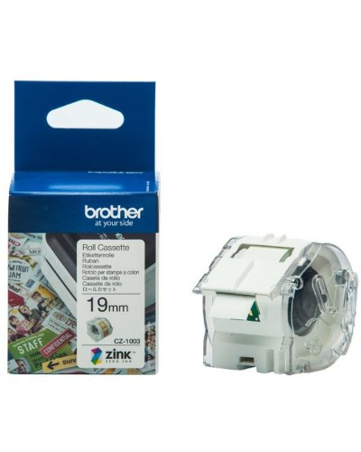 Printerlabels Brother CZ1003 Geel Wit