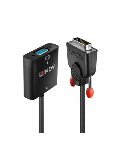 LINDY DVI-D to VGA Adapter | Black | Converts DVI-D to VGA for flexible connection
