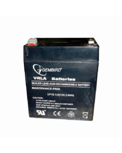 Batterij voor Ononderbreekbaar Stroomvoorzieningssysteem SAI GEMBIRD 12V, 5Ah 5 Ah 12 V 5 V